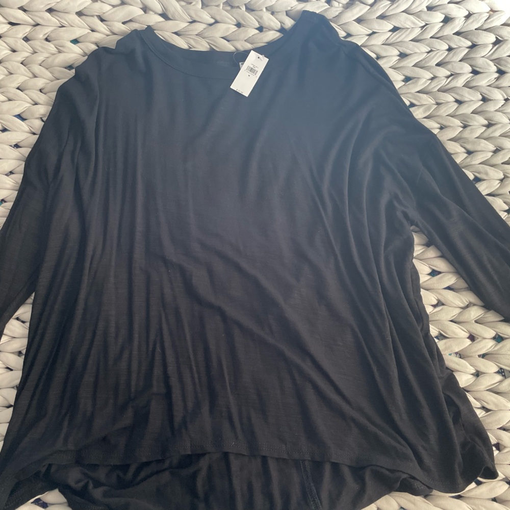 Old navy black luxe long sleeve tee